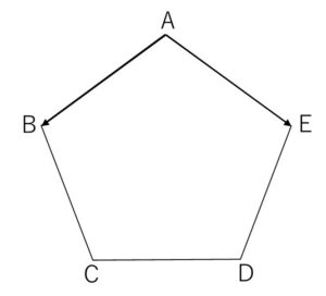 ベクトル 正五角形 例題1-1