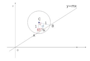 円と直線　例題2-2