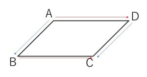 ベクトル 平行四辺形 例題2