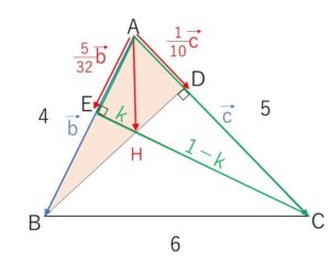 垂心 ベクトル 例題1-2