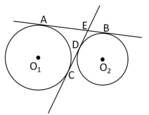 共通接線長さ 例題1-1